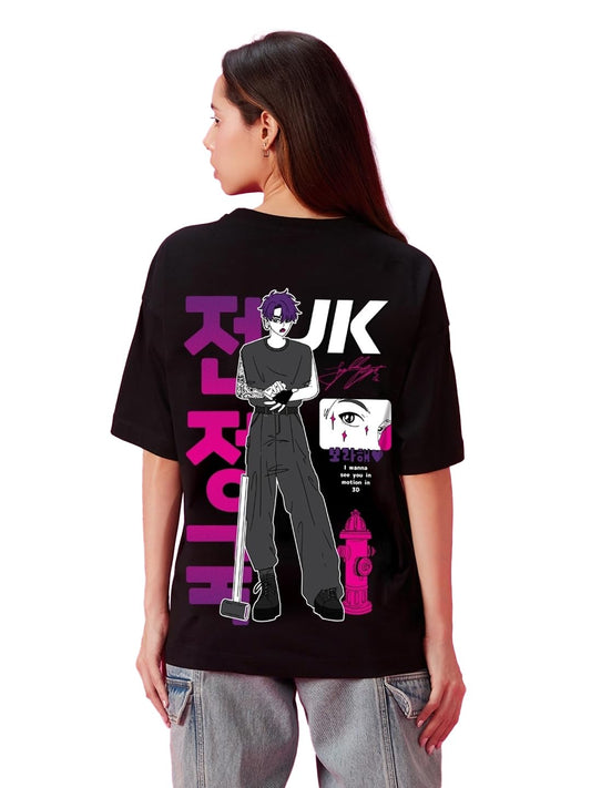 Bewakoof Women Cotton Graphic Oversized Fit T-Shirt