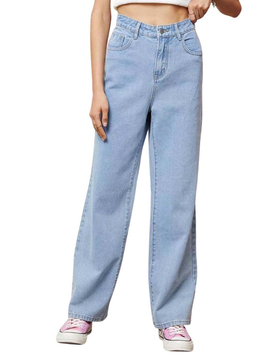 KOTTY Women High Rise Regular Jeans