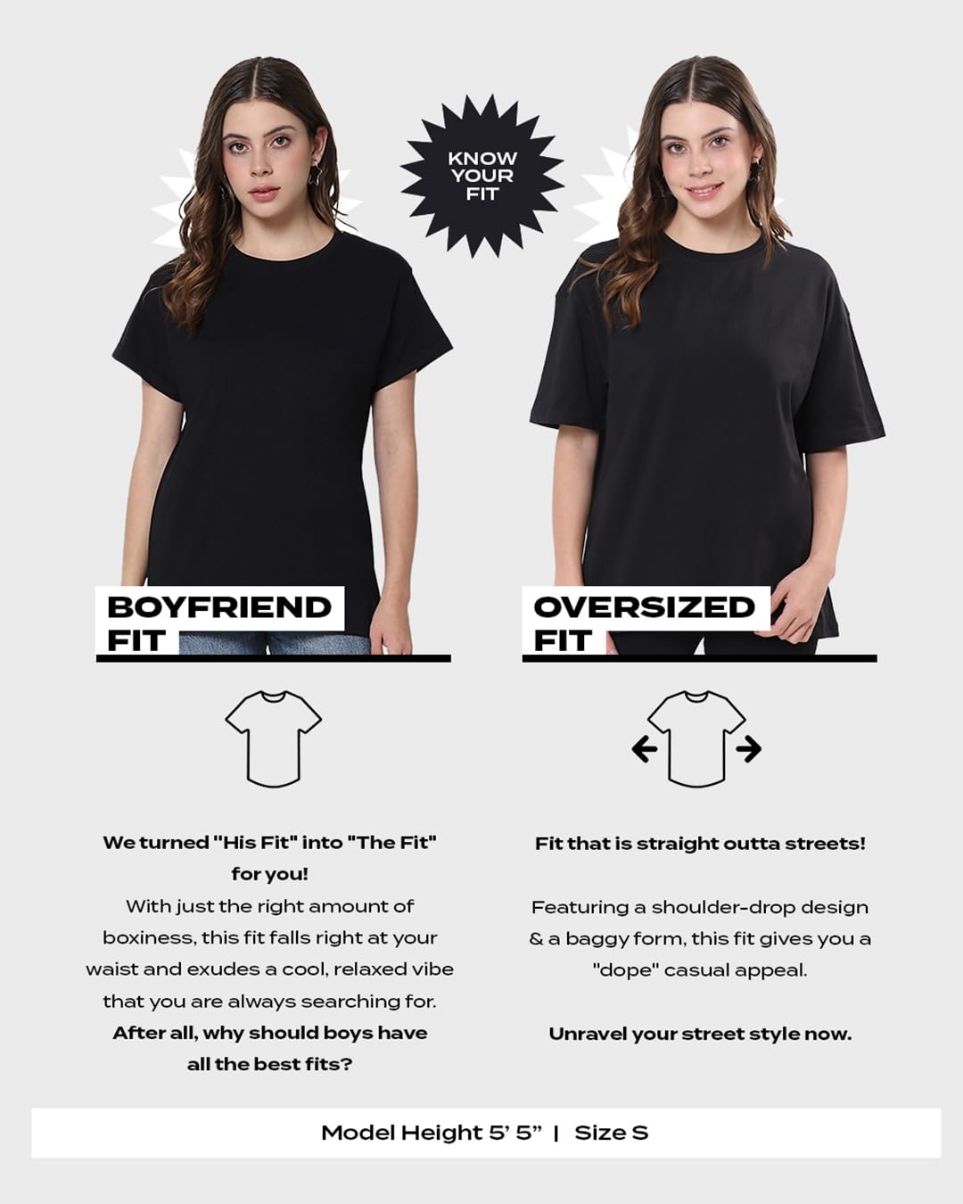 Bewakoof Women Cotton Graphic Oversized Fit T-Shirt