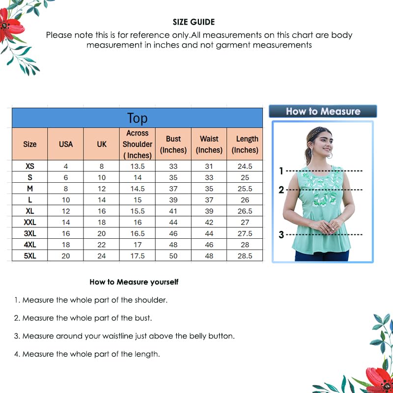 Yash Gallery Women's Rayon Slub Embroidered Straight Regular Fit Top for Women