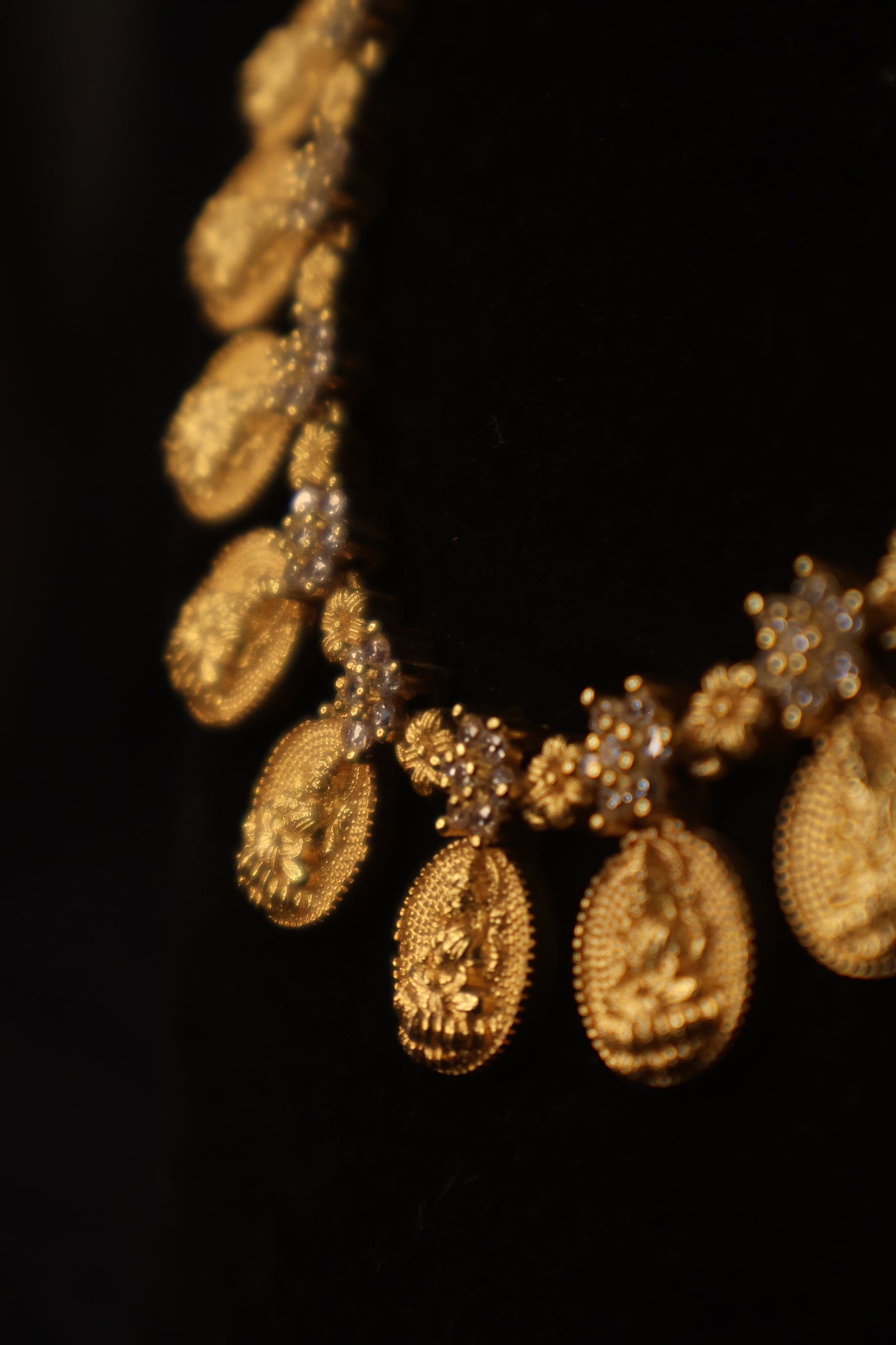 Traditional Lakshmi Gold Plated Necklace | Premium Temple Jewellery Design