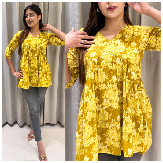 3/4 sleeve short kurti